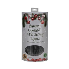 Christmas LED Lights, Battery Operated 8m, Warm White